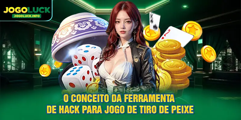 Conceito de ferramenta de hack para jogo de tiro em peixes